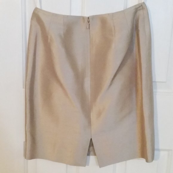 Ellen Tracy 100% silk skirt sz 2P - Picture 2 of 5